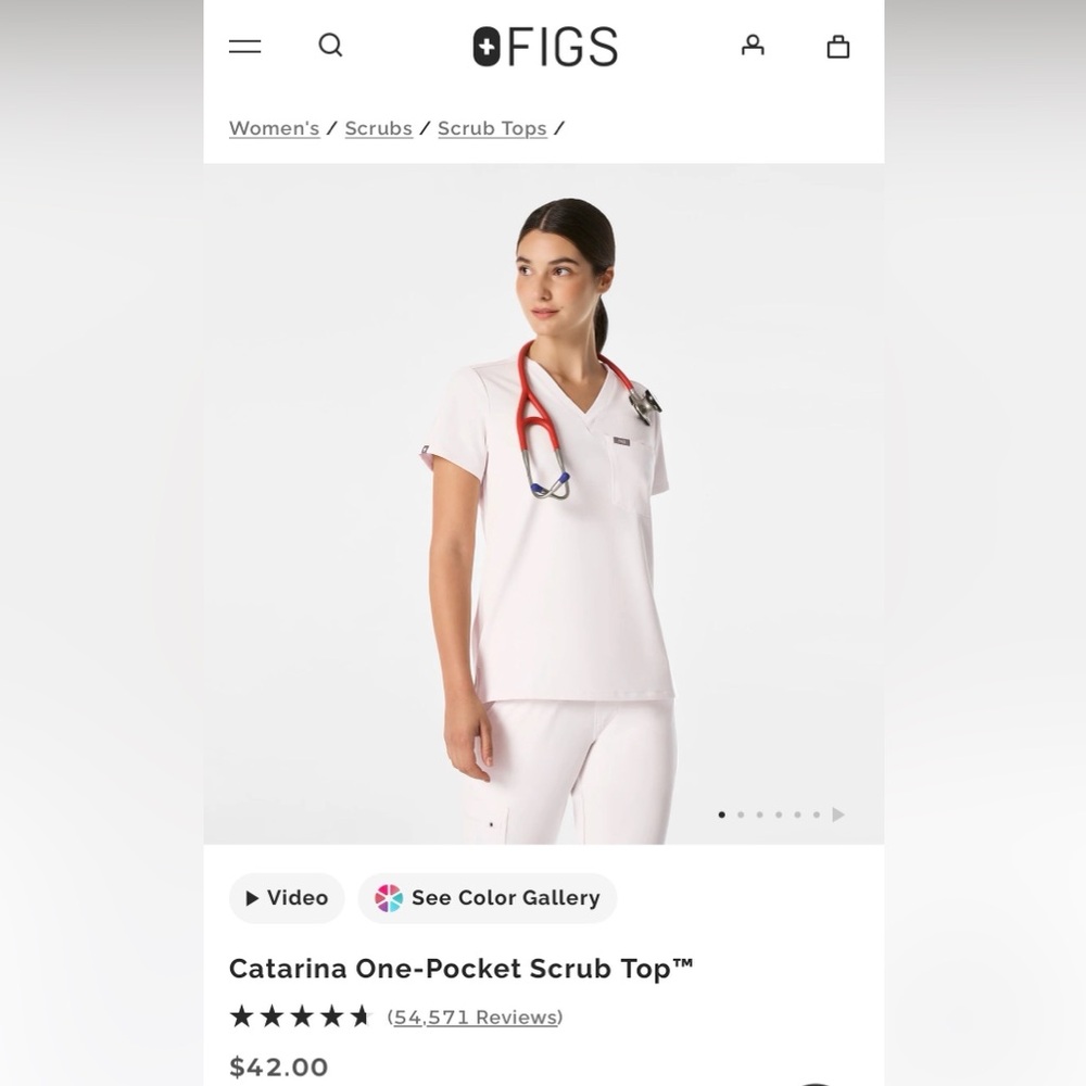 Figs brand new scrub set